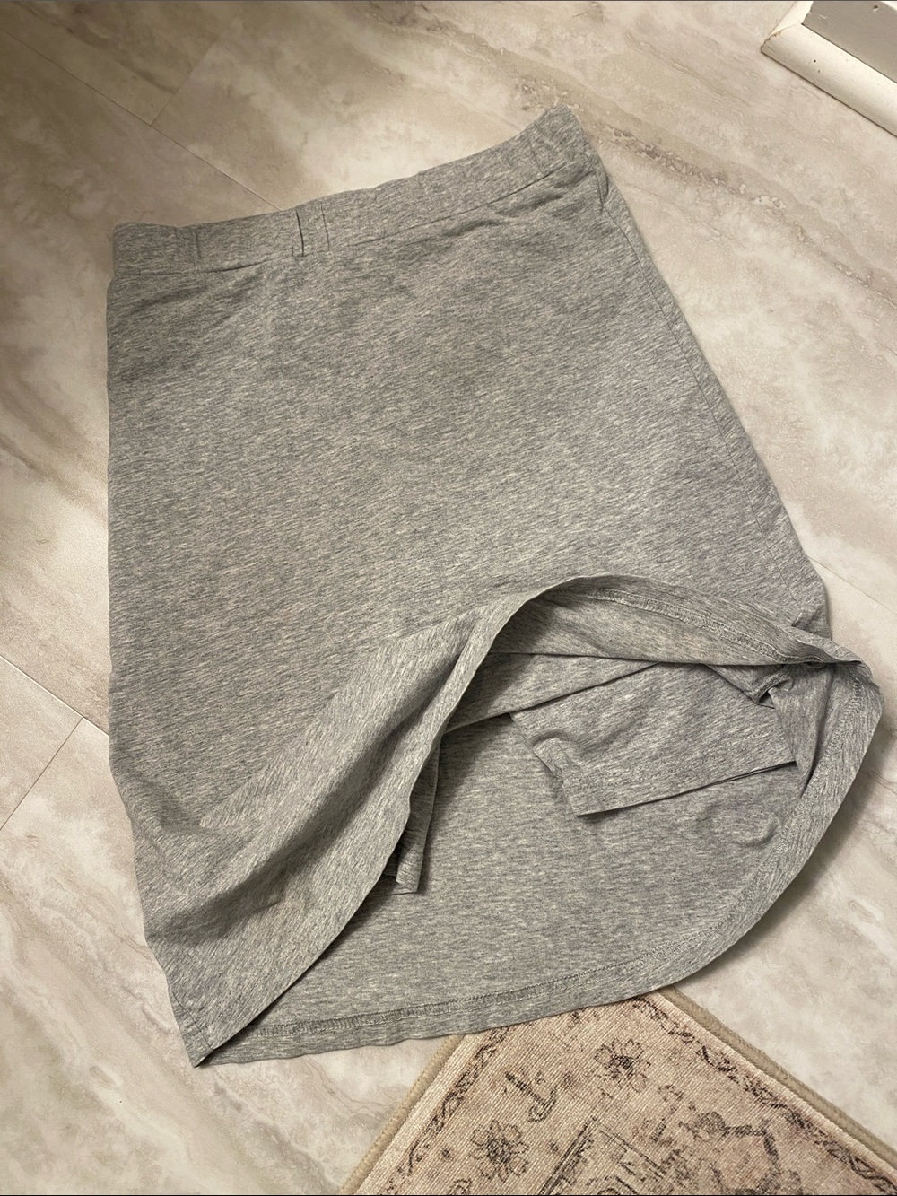 Girls' 8 Main Street Exchange Grey Skort with Built-In Shorts